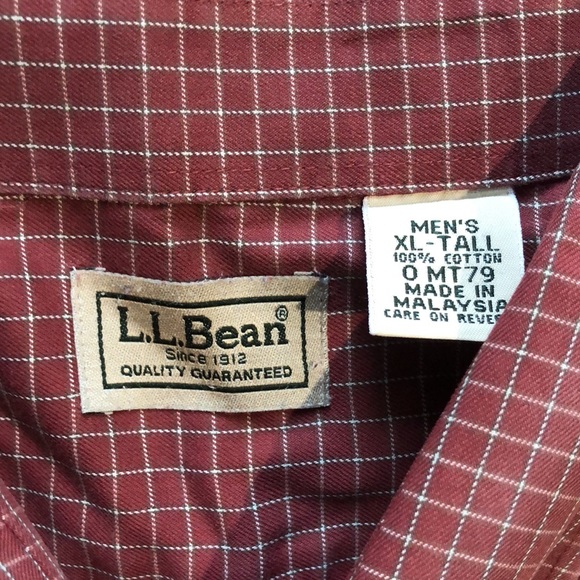 L.L. BEAN 100% Cotton Button Down Shirt - Picture 2 of 4